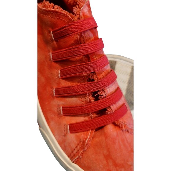 Rocket Dog Canvas Slip On Pink Fuchsia Size 8 Shoes Womens Elastic Laces - Picture 2 of 8